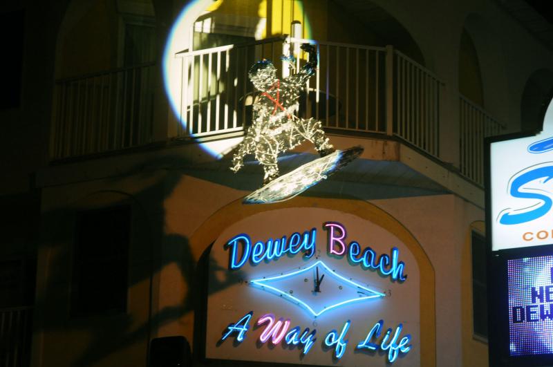 The sport is so integral to the town, it even holds a skimboarder drop, rather than a ball drop, on New Year’s Eve. The event is one of many sponsored by Dewey Business Partnership. FILE PHOTO
